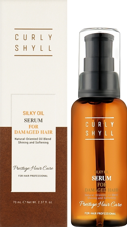 Сироватка для волосся з протеїнами шовку - Curly Shyll Silky Oil Serum — фото N7