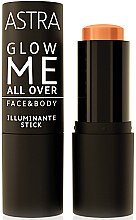 Духи, Парфюмерия, косметика Кремовый хайлайтер для лица и тела - Astra Make-Up Glow Me All Over Face & Body