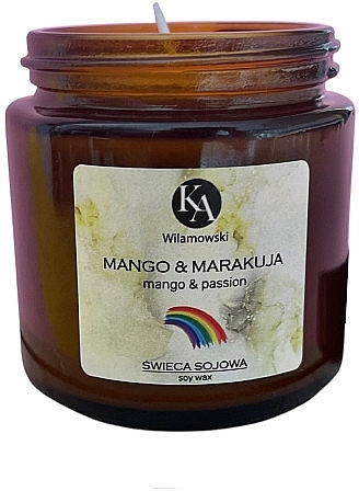 Ароматическая соевая свеча "Манго и маракуя" - KaWilamowski Mango & Marakuja — фото N1