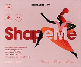 Живильний протеїновий коктейль зі смаком полуниці з вершками - HealthLabs ShapeMe — фото N1