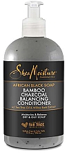 Кондиционер для волос "Африканское черное мыло" - Shea Moisture African Black Soap Bamboo Charcoal Deep Balancing Conditioner — фото N1