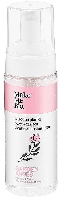 Нежная очищающая пенка для лица - Make Me Bio Garden Roses Gentle Cleansing Foam — фото N1