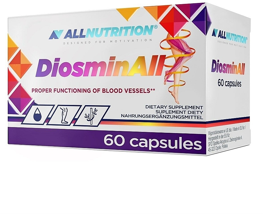 Пищевая добавка для поддержания кровеносных сосудов - AllNutrition DiosminAll — фото N1