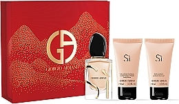 Духи, Парфюмерия, косметика Giorgio Armani Si - Набор (edp/50ml + b/lot/50ml + sh/gel/50ml)