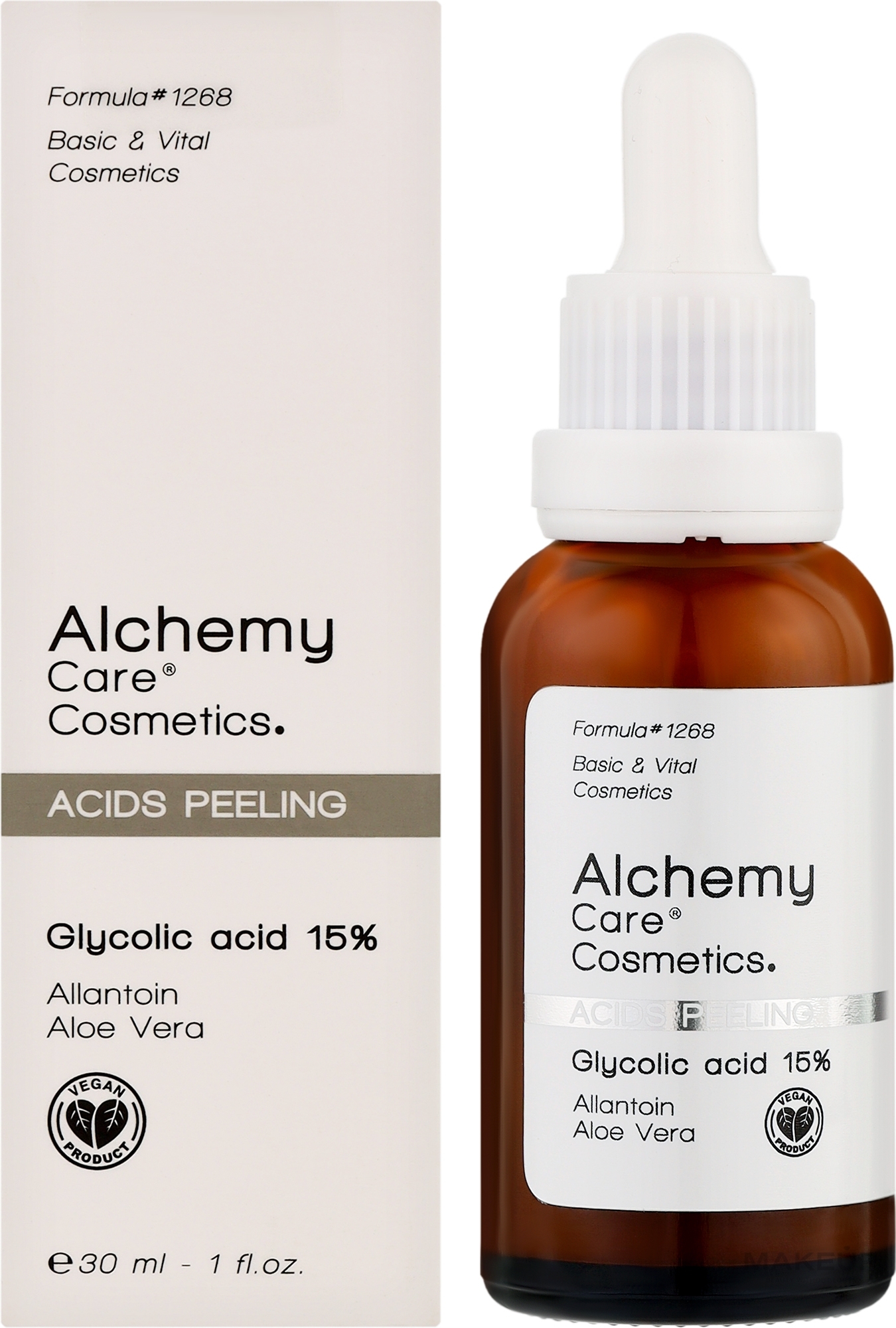 Ночная сыворотка с 15% гликолевой кислотой - Alchemy Acids Peeling Glycolic Acid 15% — фото 30ml