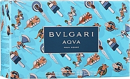 Bvlgari Aqva Pour Homme - Набір (edt/100ml + ash/balm/100ml + bag) — фото N1