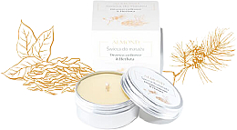 Свічка для масажу "Кедр і чай" - Almond Cosmetics Cedarwood & Fresh Tea Massage Candle — фото N1
