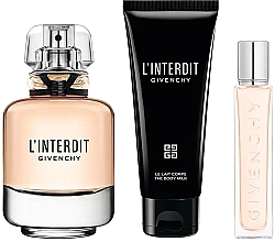 Givenchy L'Interdit - Набір (edp/80ml + b/lot/75ml + edp/mini/12.5ml) — фото N2