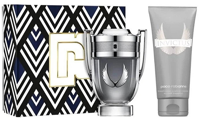 Paco Rabanne Invictus Platinum - Набір (edp/50ml + sh/gel/100ml) — фото N1