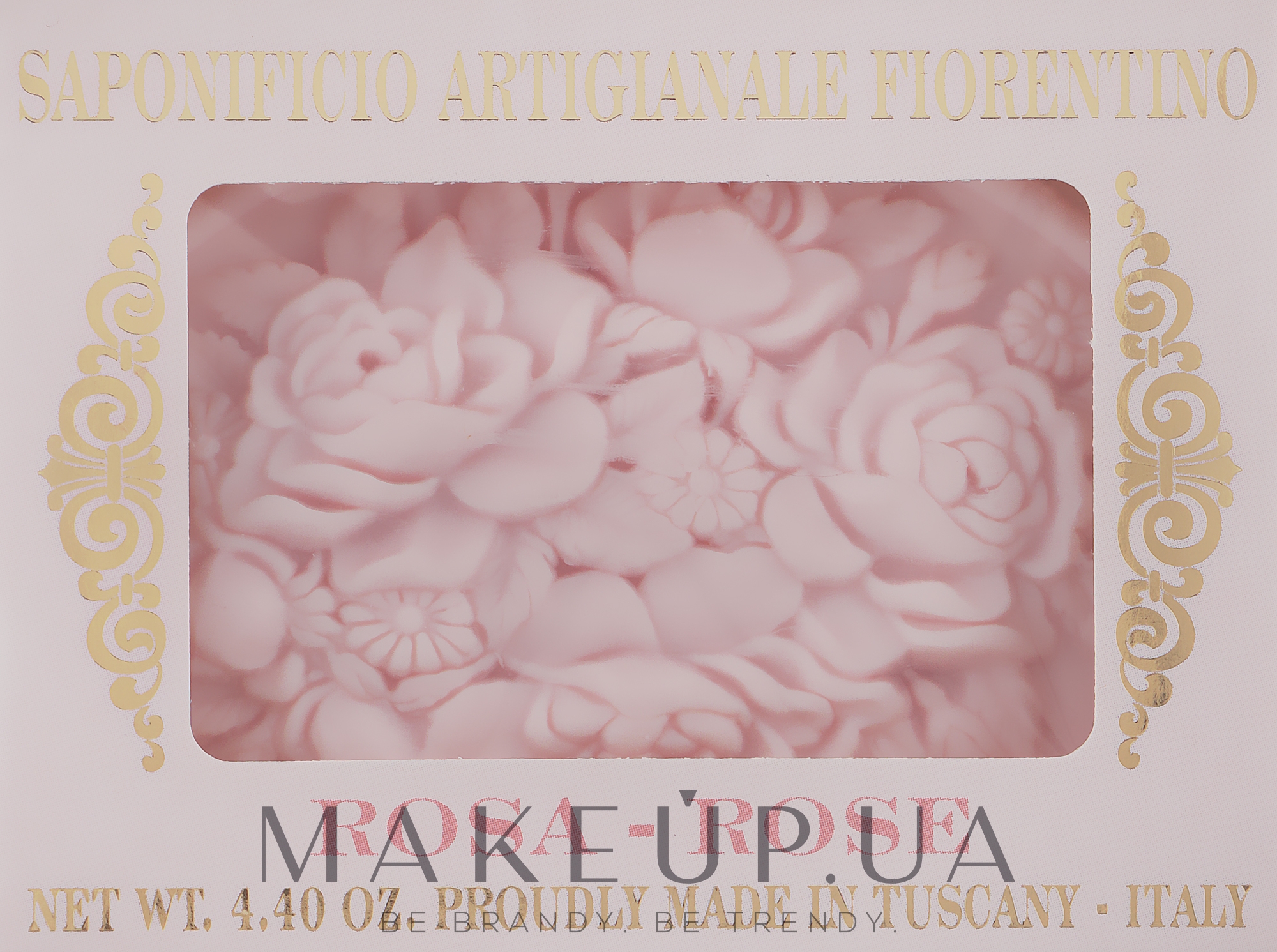 Мило натуральне "Троянда" - Saponificio Artigianale Fiorentino Botticelli Rose Soap — фото 125g