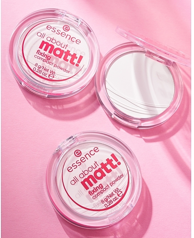 Компактная матирующая пудра - Essence All About Matt! Fixing Compact Powder — фото N6