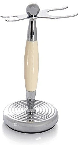 Набор для бритья - Golddachs Pure Badger, Safety Razor Ivory Chrom (sh/brush + razor + stand) — фото N3
