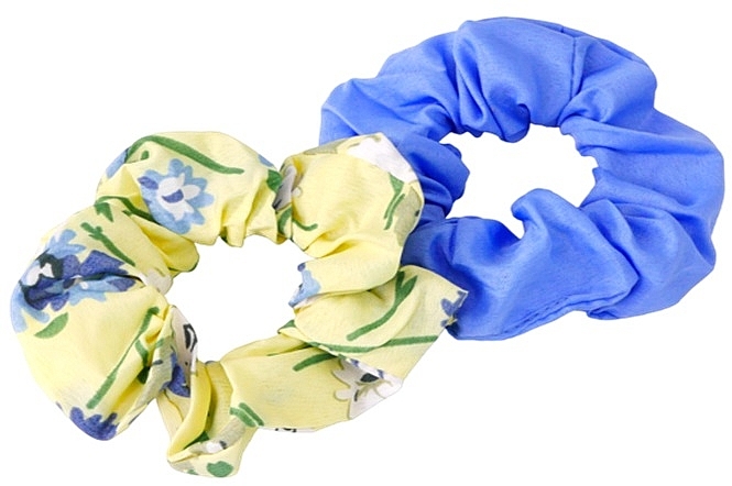 Набір резинок для волосся, квіткова і блакитна - Lolita Accessories — фото N1