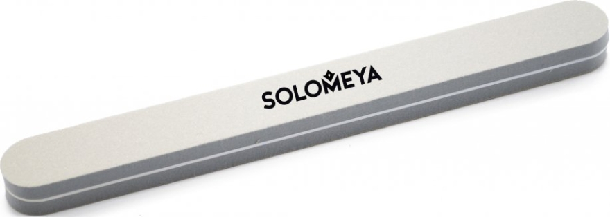 Класична пилка-шліфувальник для нігтів, двостороння, 100/180, сіра - Solomeya 2 Way Classic Sanding Sponge 100/180 — фото N2
