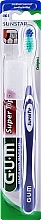 Зубна щітка середньої жорсткості, фіолетова - G.U.M Super Tip Medium Toothbrush — фото N1