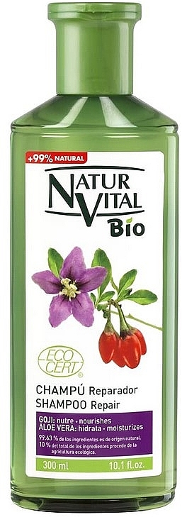 Шампунь відновлювальний - Natur Vital Bio Shampoo Repair — фото N1