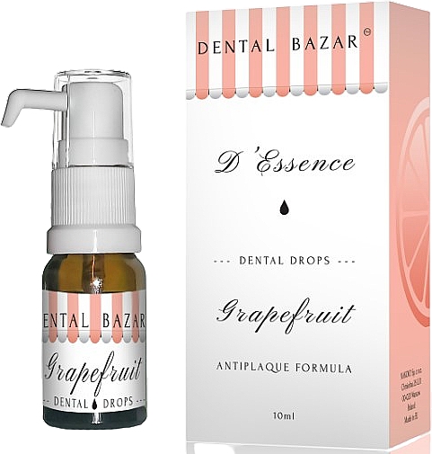 Концентрированные капли для чистки зубов и ухода за деснами "Грейпфрут" - Dental Bazar D'Essence Dental Drops Grapefruit — фото N1