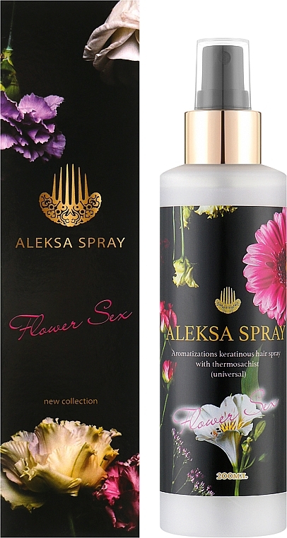 Aleksa Spray - Ароматизований кератиновий спрей для волосся AS14 — фото N2