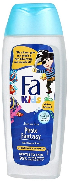 Гель-шампунь для хлопчиків "Піратська фантазія" - Fa Kids Pirate Fantasy Shower Gel & Shampoo — фото N2