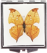 Зеркальце косметическое, "Бабочки" 85420, светло-коричневое - Top Choice — фото N2