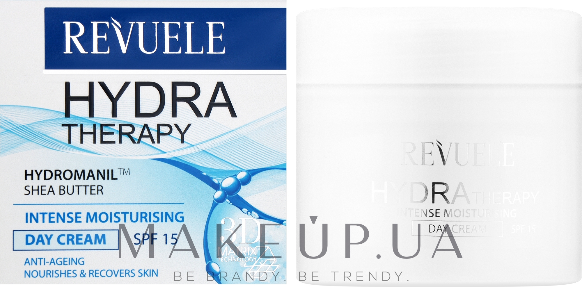 Зволожувальний денний крем - Revuele Hydra Therapy Intense Moisturising Day Cream SPF 15 — фото 50ml