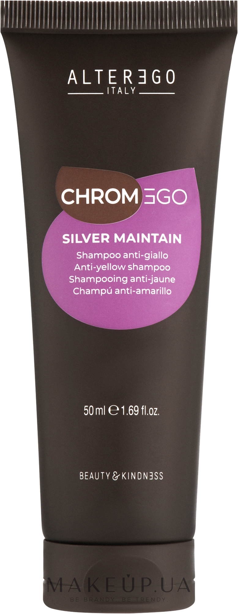 Шампунь для светлых и седых волос - Alter Ego ChromEgo Silver Maintain Shampoo — фото 50ml