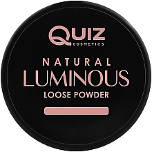 Духи, Парфюмерия, косметика Сияющая рассыпчатая пудра для лица - Quiz Cosmetics Natural Luminous Loose Powder