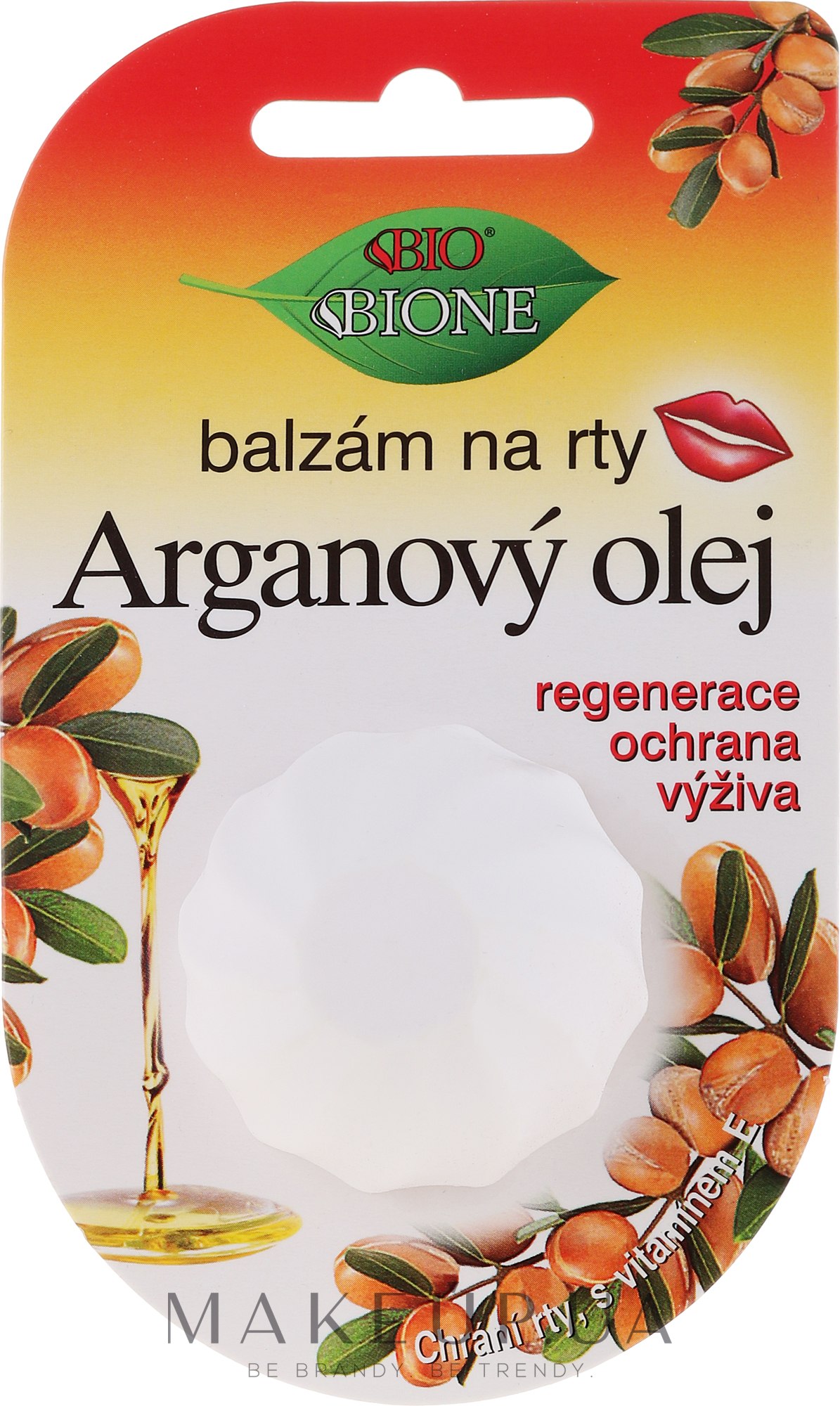Бальзам для губ с аргановым маслом - Bione Cosmetics Argan Oil Vitamin E Lip Balm — фото 6ml