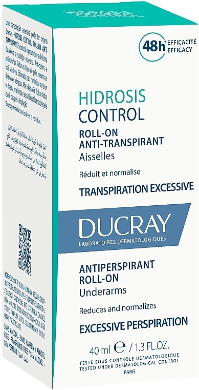 Антиперспирант - Ducray Hidrosis Control Roll-On Anti-Transpirant — фото N3