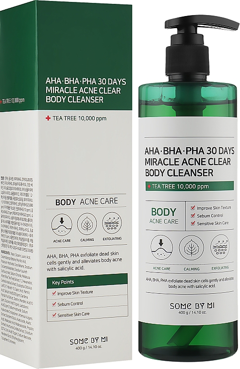 Очищающий гель для проблемной кожи тела - Some By Mi AHA-BHA-PHA 30 Days Miracle Acne Clear Body Cleanser — фото N2