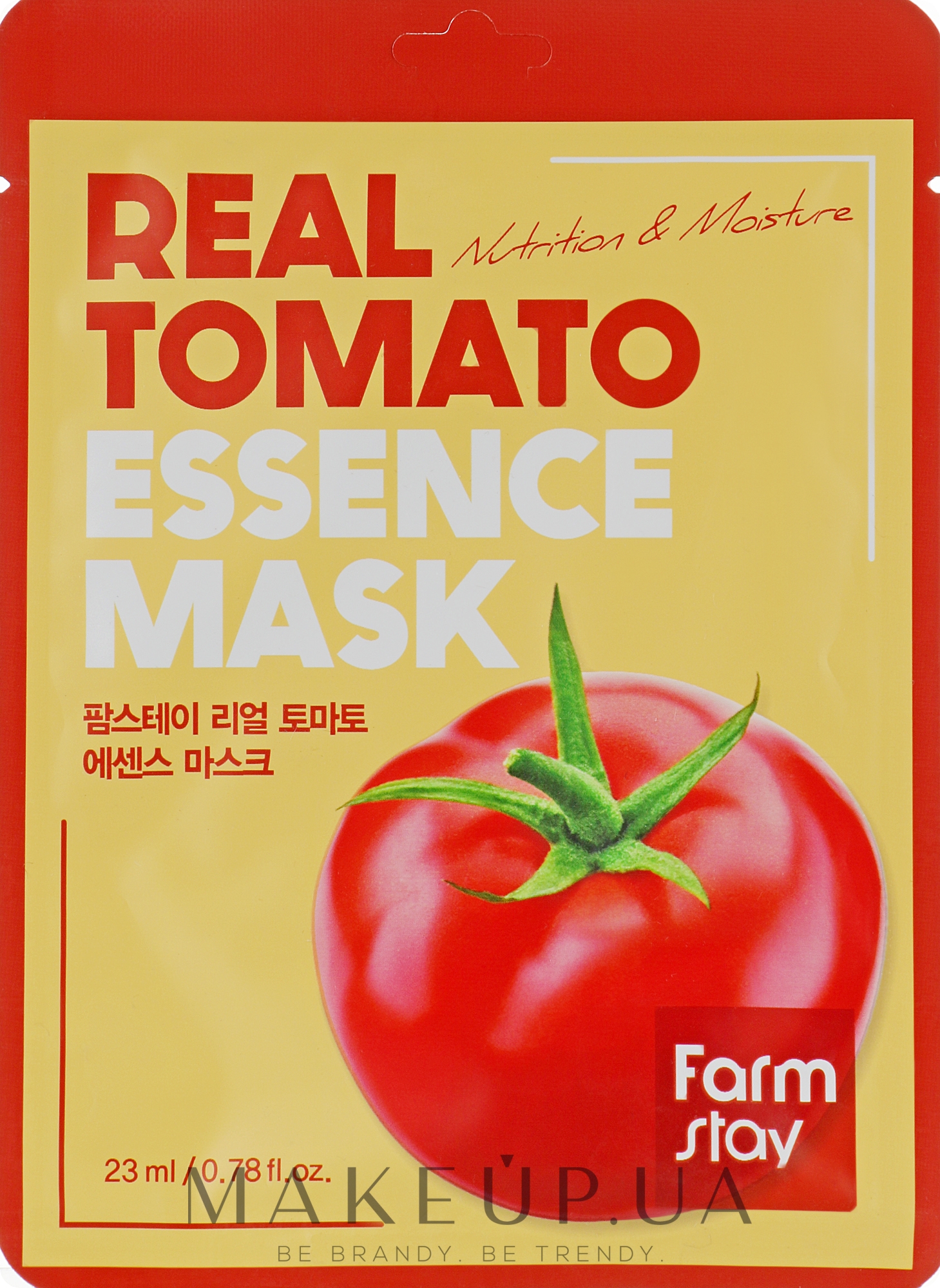 Зволожувальна маска для обличчя з екстрактом томата - Farmstay Real Tomato Essence Mask — фото 23ml