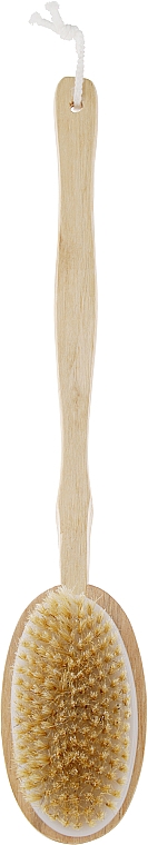 Деревянная щетка с натуральной щетиной для сухого массажа - InJoy  — фото N3