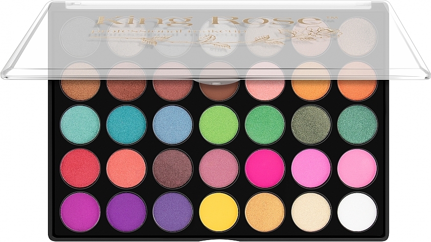 Палетка тіней для повік, 35 кольорів - King Rose Eyeshadow Palette 35A