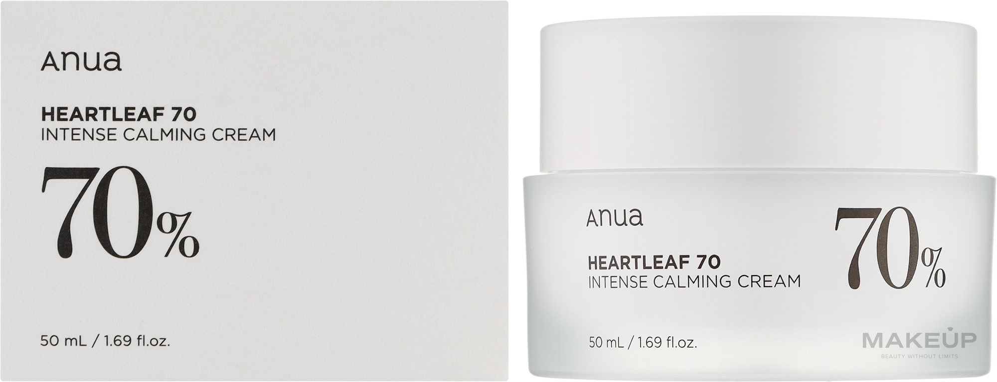 Успокаивающий крем для лица - Anua Heartleaf 70% Intense Calming Cream — фото 50ml