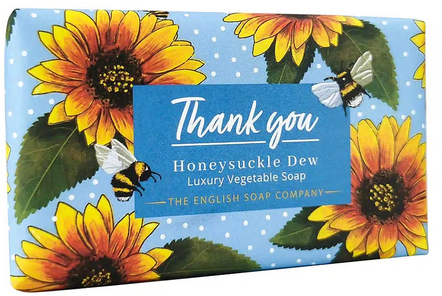 Мыло "Жимолость и роса" - The English Soap Company Occasions Collection Honeysuckle Dew Thank You Soap — фото N1