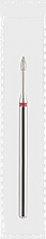 Парфумерія, косметика Фреза алмазна червона «Оливка конусна», діаметр 1,6 мм, довжина 3 мм - Divia DF008-16-R