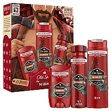 Духи, Парфюмерия, косметика Набор - Old Spice The Legend Bearglove (sh/gel/250ml + deo/50ml + spray/150ml + domino/1pc)