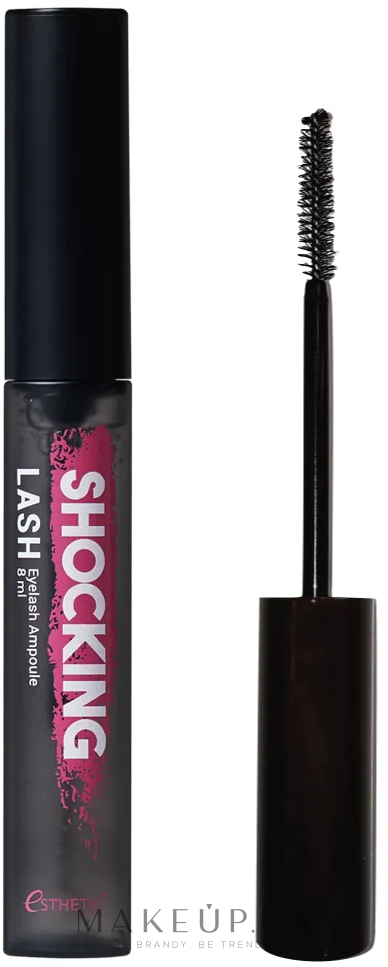 Esthetic house shocking lash eyelash ampoule. Корейская тушь Shocking cara. Shock Mascara тушь Estetic House. Коричневая Shocking cara Volumizing&long Mascara (Dark Brown),.