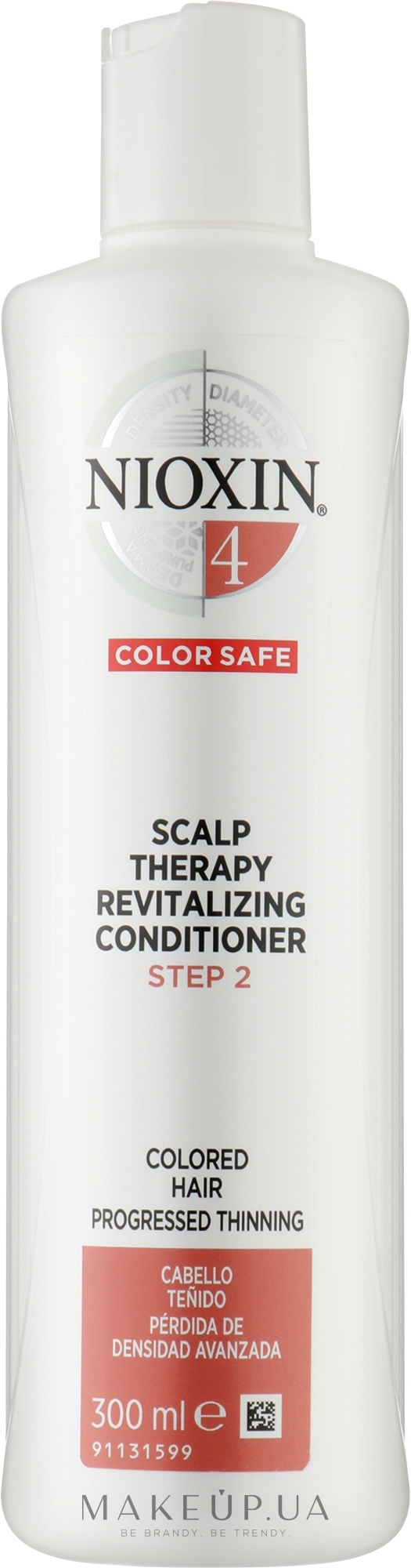 Кондиционер для окрашенных волос - Nioxin '4' Scalp Therapy Revitalising Conditioner — фото 300ml