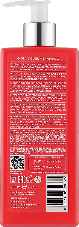 Шампунь для вьющихся волос - Emmebi Italia Gate 32 Wash Ocean Shampoo Curly — фото N2