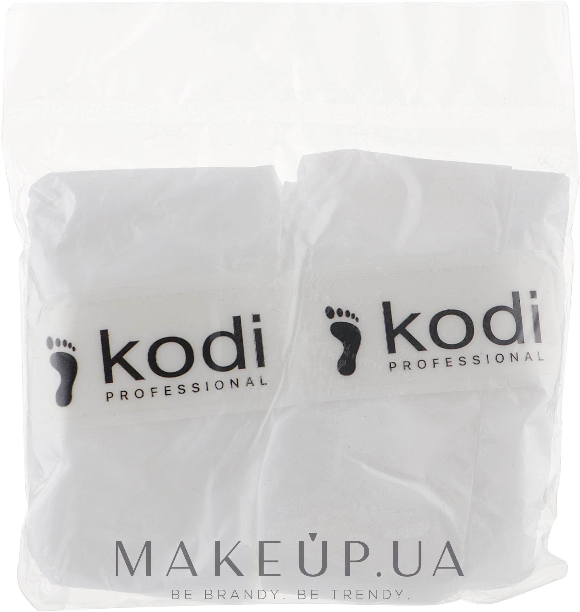 Одноразові шкарпетки для педикюру з кремовою емульсією - Kodi Professional — фото 40g