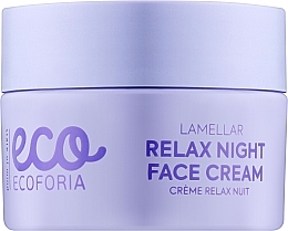 Парфумерія, косметика Нічний крем для обличчя - Ecoforia Lavender Clouds Lamellar Relax Night Face Cream