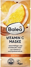 Парфумерія, косметика Зволожувальна маска для обличчя з вітаміном С для всіх типів шкіри - Balea Vitamin C Maske Balea