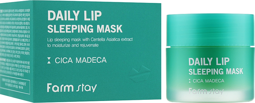 Нічна маска для губ із центелою - FarmStay Daily Lip Sleeping Mask Cica Madeca — фото N2