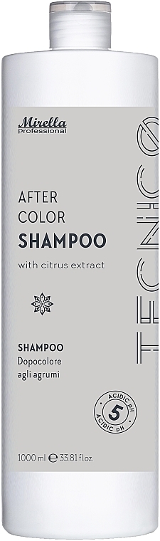 Шампунь після фарбування, з екстрактами цитрусових - Mirella Professional Tecnico After Color Shampoo