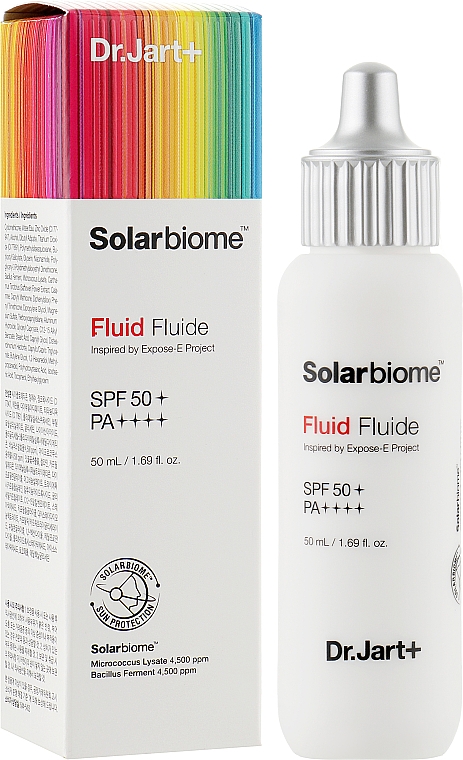 Солнцезащитный флюид - Dr. Jart+ Solarbiome Fluid SPF50+ PA++++ — фото N1