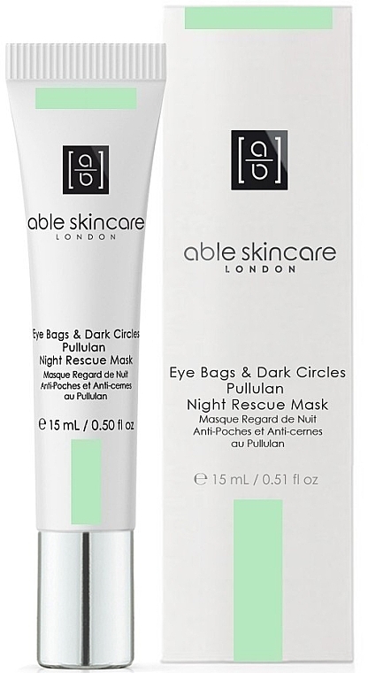 Нічна маска для очей - Able Skincare City Shield+ Eye Bags & Dark Circles Pullulan Night Recovery Mask — фото N1