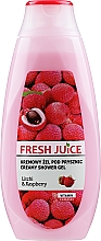 Духи, Парфюмерия, косметика Крем-гель для душа "Личи и малина" - Fresh Juice Geisha Litchi & Raspberry