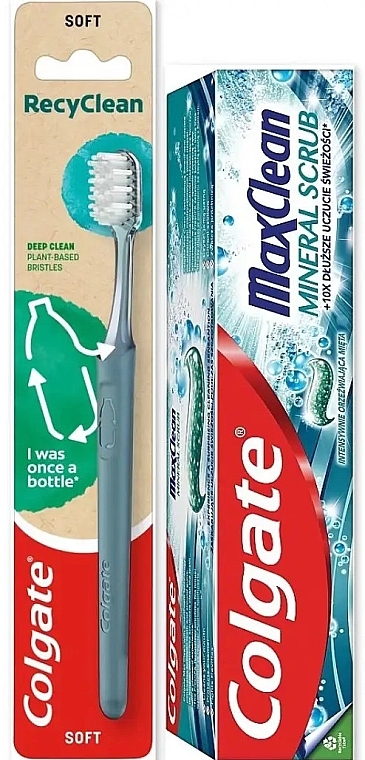 Набір - Colgate Max Clean (toothpaste/75ml + tooth/brush/1pcs) — фото N1