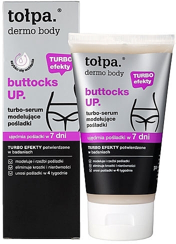 Сироватка для моделювання та зміцнення сідниць - Tolpa Dermo Body Buttocks UP Turbo Serum — фото N1